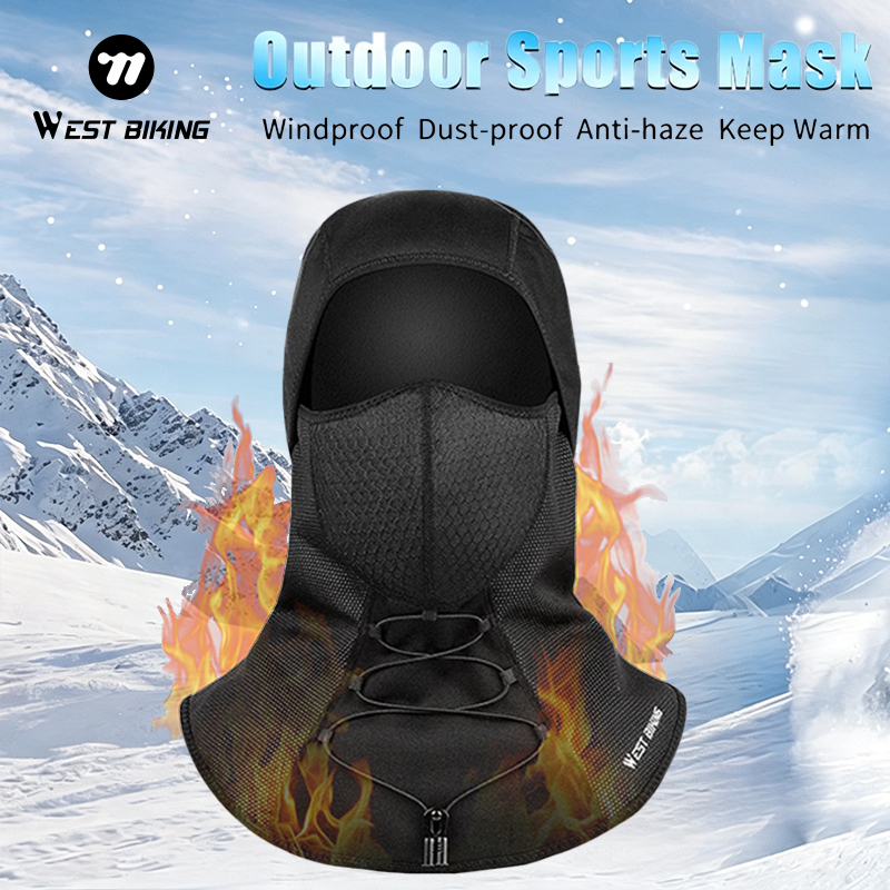 Anti Pollution Mask - WEST BIKING Passamontagna Invernale per Ciclismo,